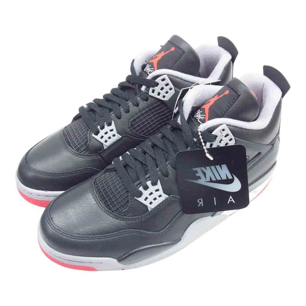 NIKE AIR JORDAN ナイキ ジョーダン FV5029-006 Air Jordan 4 Retro Bred Reimagined AJ4 エアジョーダン レトロ ブレッド リイマジンド スニーカー ブラック系 28.5cm【新古品】【未使用】【中古】