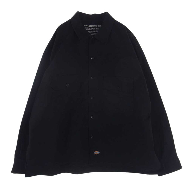 COOTIE クーティー 20AW CTE-20A204D × Dickies ディッキーズ コットン ポリエステル CPO シャツ ジャケット  ブラック系 M【中古】