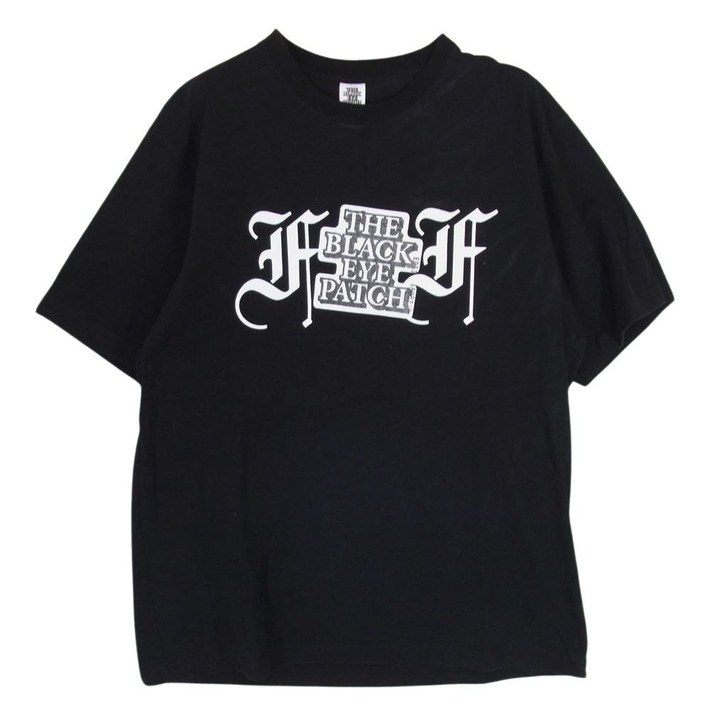 ブラックアイパッチ × FAF センター ロゴ プリント 半袖 Tシャツ ブラック系 L【中古】