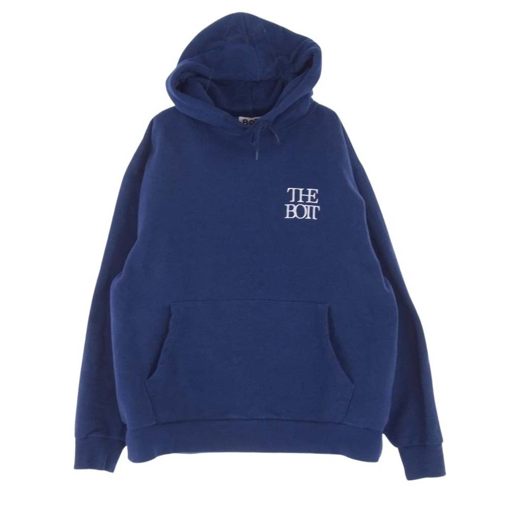 ボット 213SPBOTT01 PAN EXCLUSIVE THE BOTT HOODIE バックプリント フーディー プルオーバー パーカー ネイビー系 L【中古】