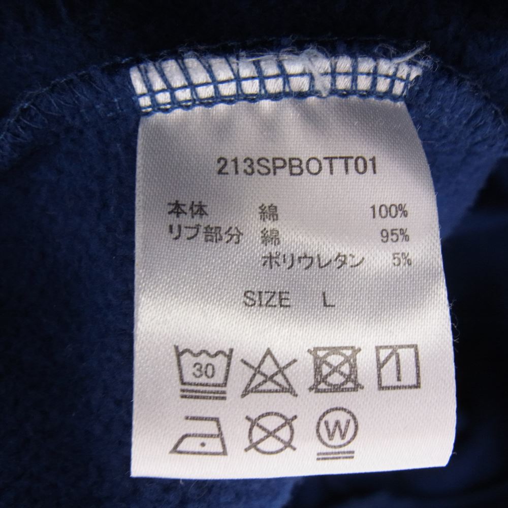 ボット 213SPBOTT01 PAN EXCLUSIVE THE BOTT HOODIE バックプリント フーディー プルオーバー パーカー ネイビー系 L【中古】