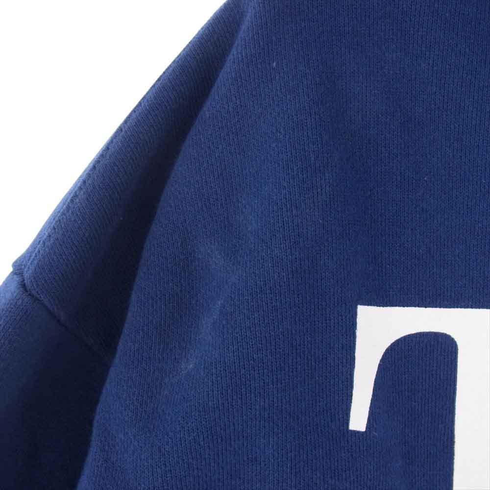 ボット 213SPBOTT01 PAN EXCLUSIVE THE BOTT HOODIE バックプリント フーディー プルオーバー パーカー ネイビー系 L【中古】