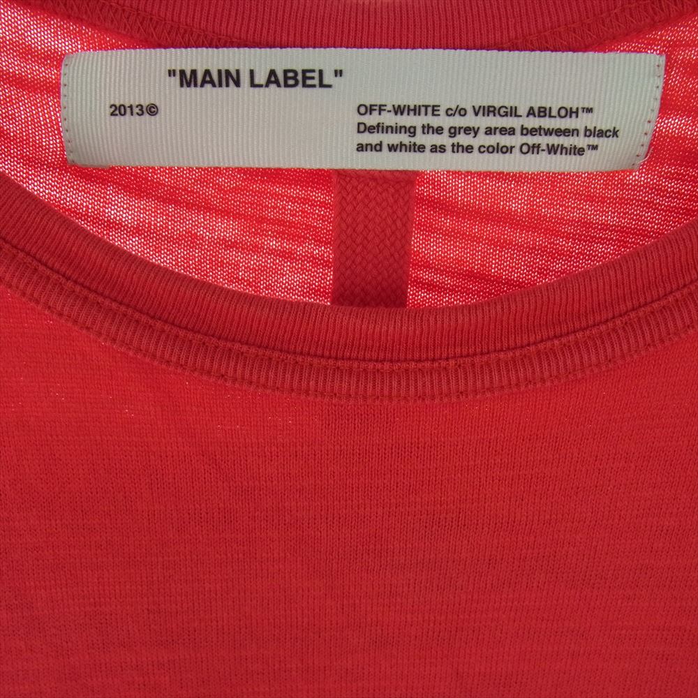 OFF-WHITE オフホワイト 18SS Monalisa S/S Tee モナリザプリント クルーネック 半袖 Tシャツ レッド系 L【中古】