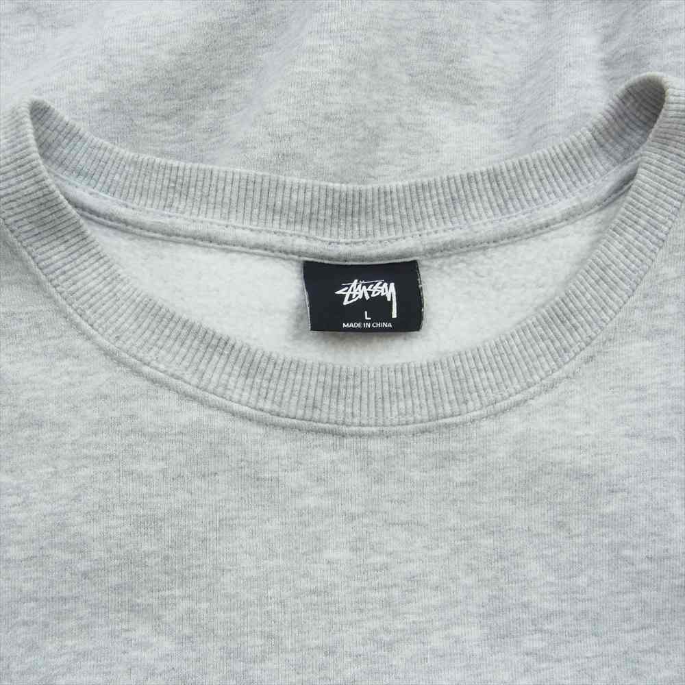 STUSSY ステューシー TOKYO LOGO BASIC SWEAT トーキョー  ロゴ ベーシック スウェット トレーナー グレー系 L【中古】