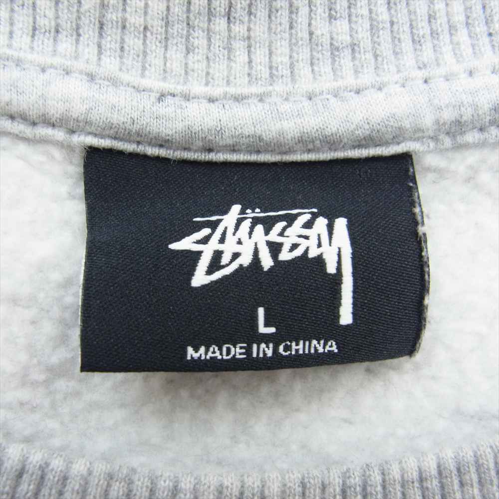STUSSY ステューシー TOKYO LOGO BASIC SWEAT トーキョー  ロゴ ベーシック スウェット トレーナー グレー系 L【中古】