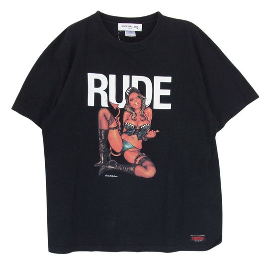 RUDE GALLERY ルードギャラリー Rockin' Jelly Bean ロッキンジェリービーン プリント Tシャツ 半袖 ブラック系 XL【中古】