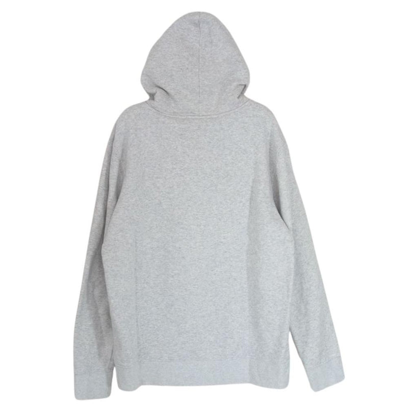 HUF ハフ pullover hoodie スクエア ロゴ プルオーバー フーディー パーカー グレー系 M【中古】