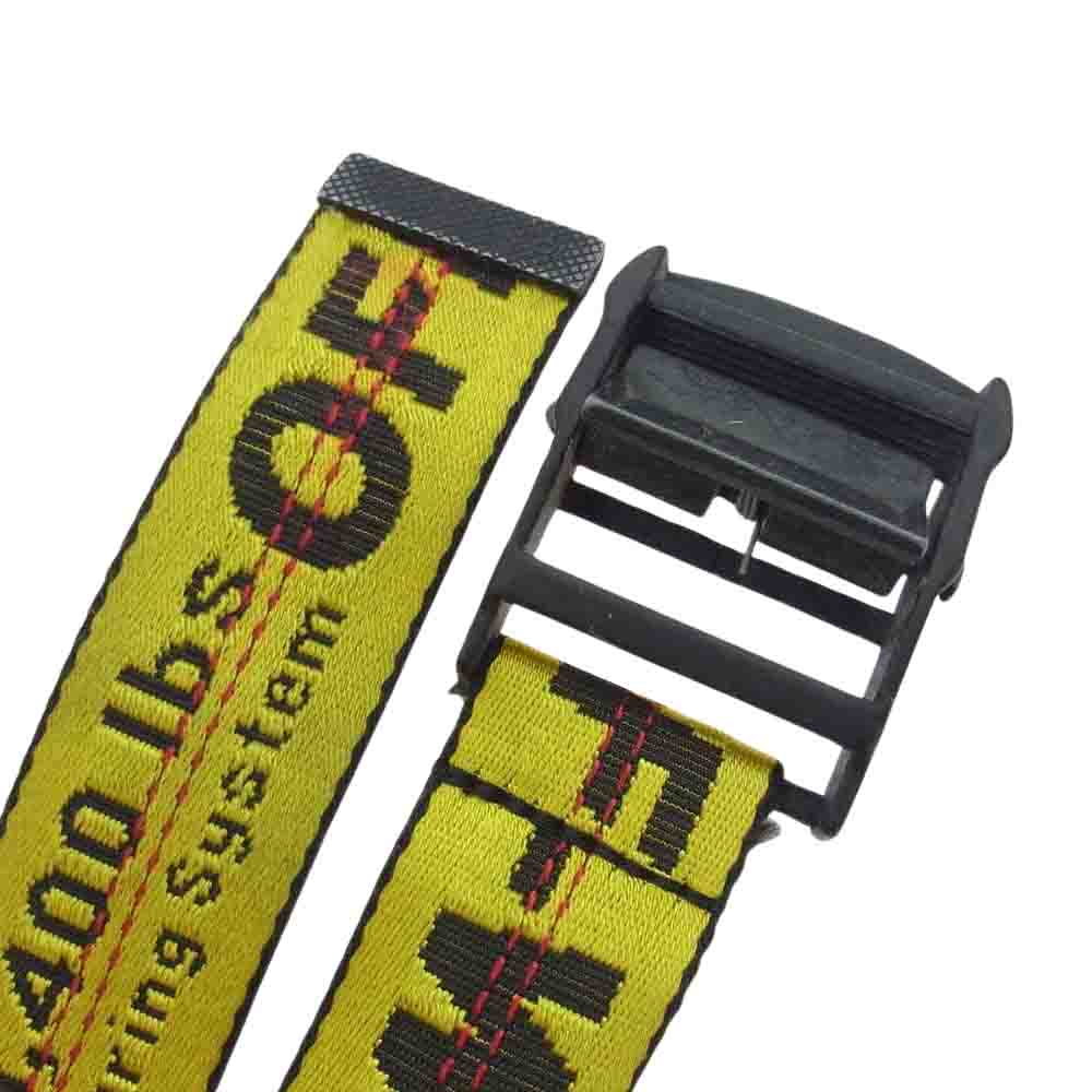 OFF-WHITE オフホワイト INDUSTRIAL BELT インダストリアル ベルト イエロー系 U【中古】