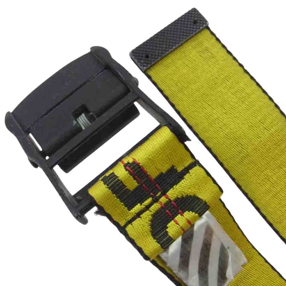 OFF-WHITE オフホワイト INDUSTRIAL BELT インダストリアル ベルト イエロー系 U【中古】