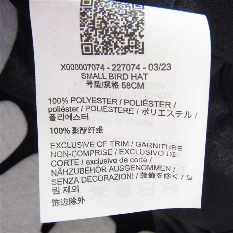 ARC'TERYX アークテリクス X000007074 Small Bird Hat CAP スモールバード ハット ロゴ刺繍 キャップ  ブラック系【極上美品】【中古】