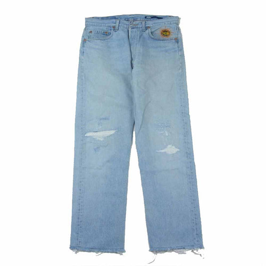 アトリエ&リペアーズ Levis リーバイス リメイク 刺繍 デニム パンツ インディゴブルー系 34【中古】