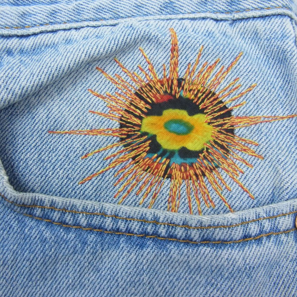 アトリエ&リペアーズ Levis リーバイス リメイク 刺繍 デニム パンツ インディゴブルー系 34【中古】