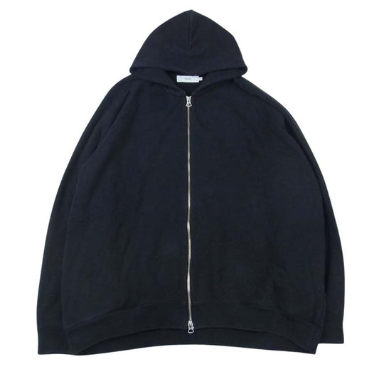GRAPHPAPER グラフペーパー GU211-70173B LOOPWHEELER Full Zip Parka ループウィラー ラグランスリーブ フルジップ パーカー ブラック系 2【中古】
