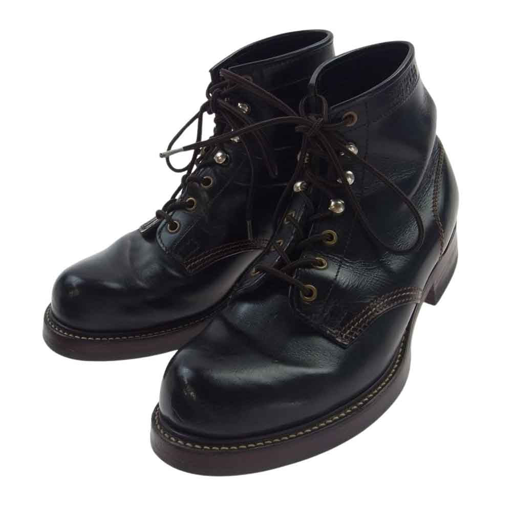 TOY'S McCOY トイズマッコイ 1012153 BAYFIELD BOOTS ベイフィールド レザー レースアップ ブーツ シューズ ブラック系 US8D【中古】