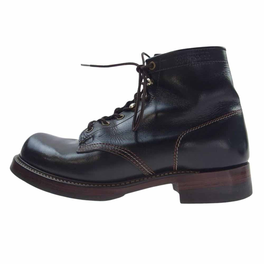 TOY'S McCOY トイズマッコイ 1012153 BAYFIELD BOOTS ベイフィールド レザー レースアップ ブーツ シューズ ブラック系 US8D【中古】