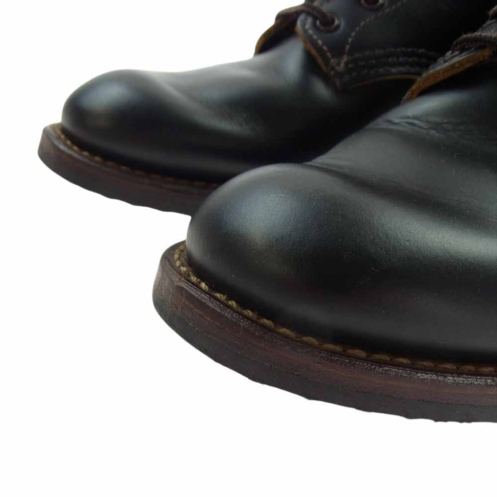 RED WING レッドウィング 9060 BECKMAN FLATBOX ベックマン フラットボックス レザー レースアップ ワーク ブーツ シューズ ブラック系 24.5cm【中古】