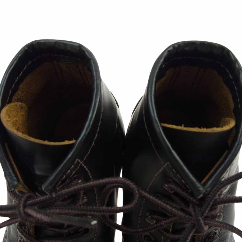 RED WING レッドウィング 9060 BECKMAN FLATBOX ベックマン フラットボックス レザー レースアップ ワーク ブーツ シューズ ブラック系 24.5cm【中古】