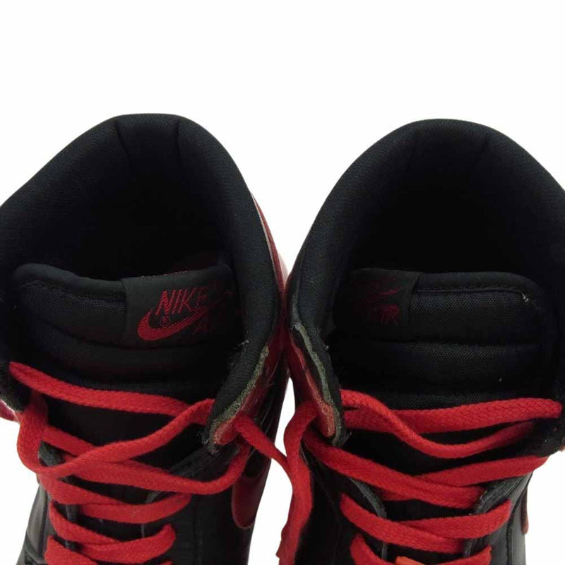 NIKE AIR JORDAN ナイキ ジョーダン 130207-061 【観賞用】 94年復刻 AIR JORDAN 1 HIGH BRED AJ1 エアジョーダン ハイ ブレッド スニーカー レッド系/ブラック系 25.5cm【中古】