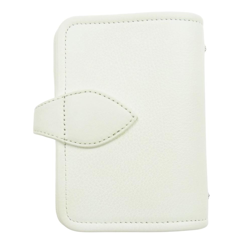 CHROME HEARTS クロムハーツ（原本無） AGENDA アジェンダ ミニ スモール CHクロス セメタリ― クロスパッチ 手帳カバー ホワイト系【中古】