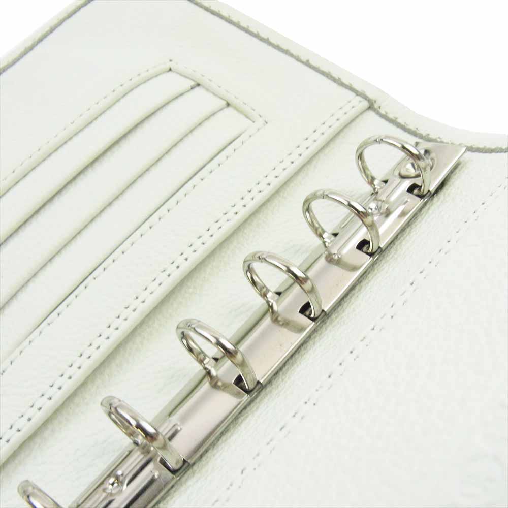CHROME HEARTS クロムハーツ（原本無） AGENDA アジェンダ ミニ スモール CHクロス セメタリ― クロスパッチ 手帳カバー ホワイト系【中古】