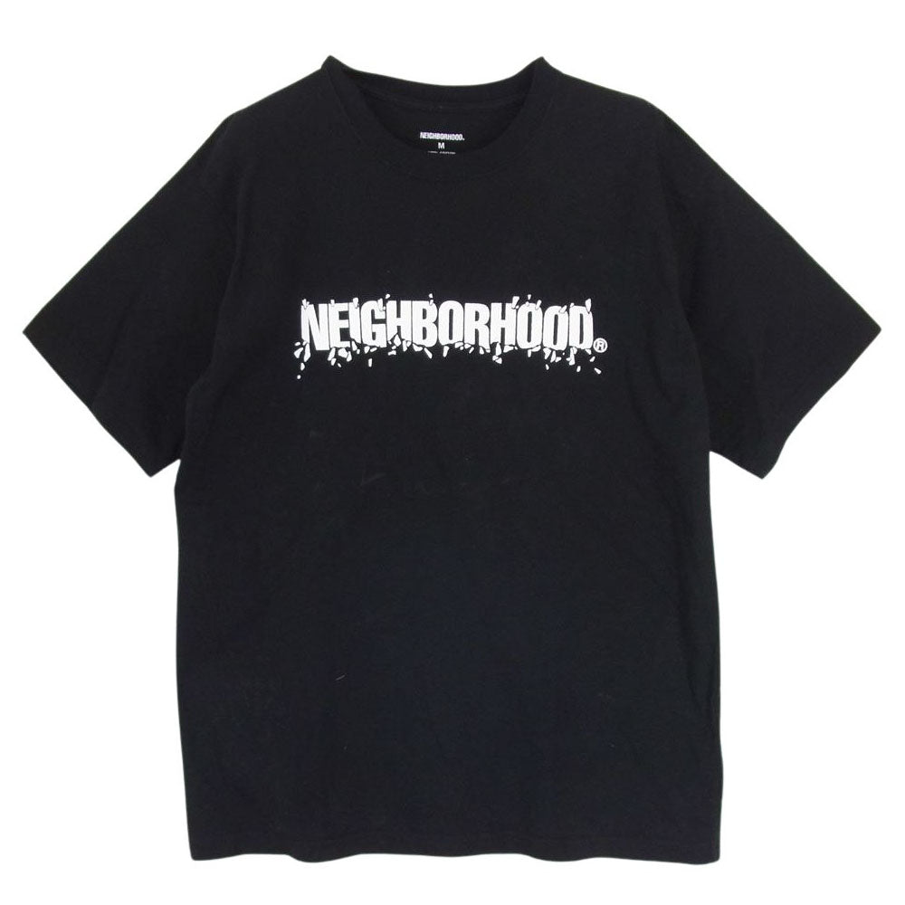 NEIGHBORHOOD ネイバーフッド VULGAR/C-TEE.SS ロゴ 半袖 Tシャツ ブラック系 M【中古】