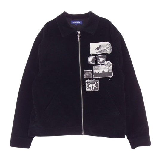 ファッキングオーサム パッチワーク コーデュロイ ジャケット ブルゾン ブラック系 L【中古】