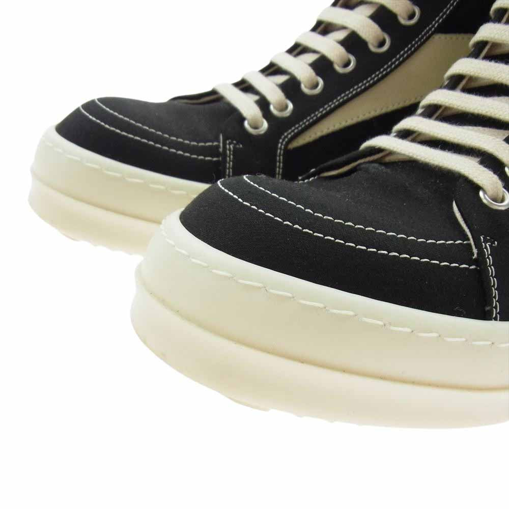 Rick Owens リックオウエンス 24SS DU01D1810 DRKSHDW VINTAGE HIGH SNEAKS ダークシャドウ ヴィンテージ ハイカット スニーカー ブラック系 42【中古】
