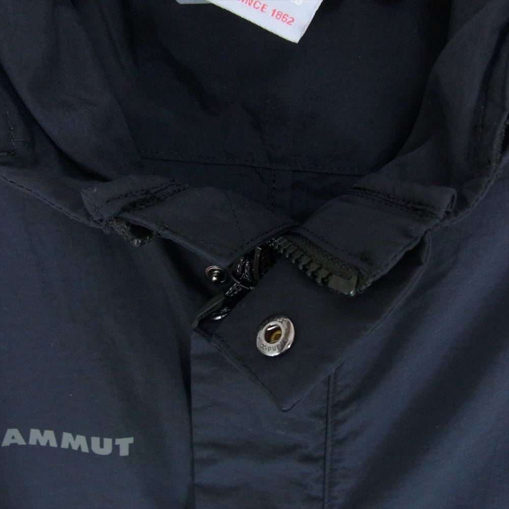 Mammut マムート 1012-00670 Utility WB Coat ユーティリティ ウィンドブレーカー コート ロゴ マウンテンパーカ ブラック系 XS【中古】