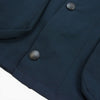Barbour バブアー 222MCA0787 BEAUFORT ノンワックス ビューフォート 2レイヤー スリムフィット ブルゾン 裏地チェック 襟コーデュロイ切替 チンストラップ付き ネイビーグリーン系 34【中古】
