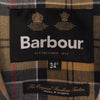 Barbour バブアー 22AW 222MCA0784　 BEDALE SL 2L ノンワックス スリムフィット ビデイル 2レイヤー 裏地チェック 襟コーデュロイ切替 ジャケット ブルゾン ネイビー系 34【中古】