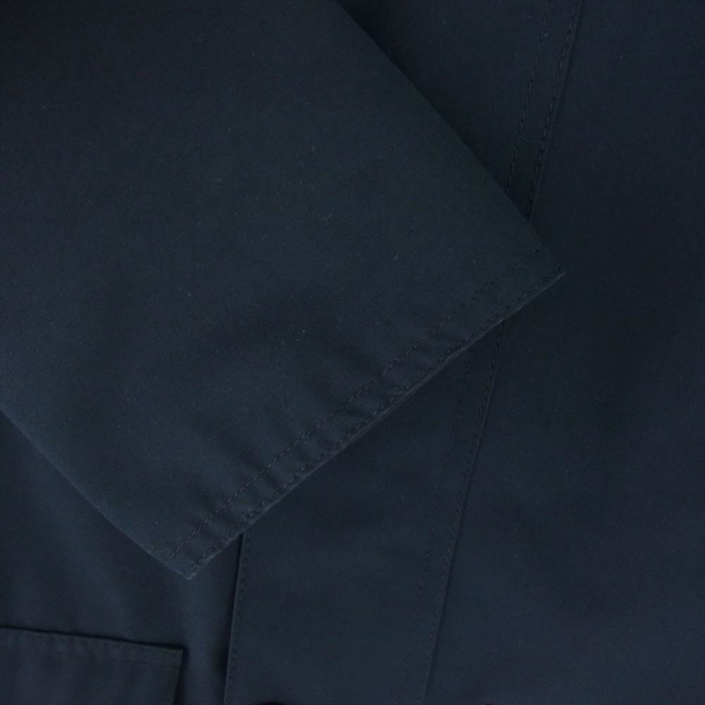 Barbour バブアー 22AW 222MCA0784　 BEDALE SL 2L ノンワックス スリムフィット ビデイル 2レイヤー 裏地チェック 襟コーデュロイ切替 ジャケット ブルゾン ネイビー系 34【中古】