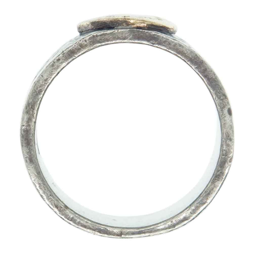 NATIVE SPIRIT ネイティブスピリット 唐草 金メタル プレーン リング シルバー系【中古】