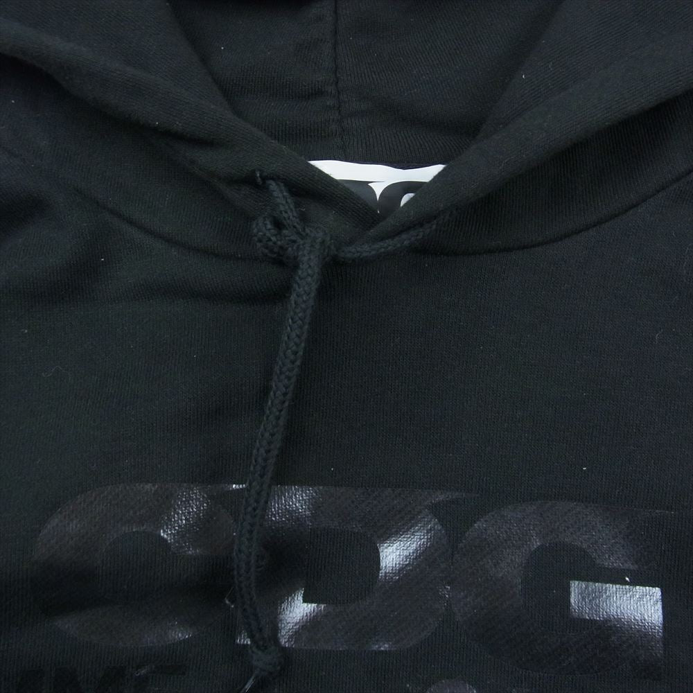 COMME des GARCONS コムデギャルソン SZ-T003 AD2019 CDG シーディージー ロゴ プルオーバー パーカー ブラック系 XL【中古】