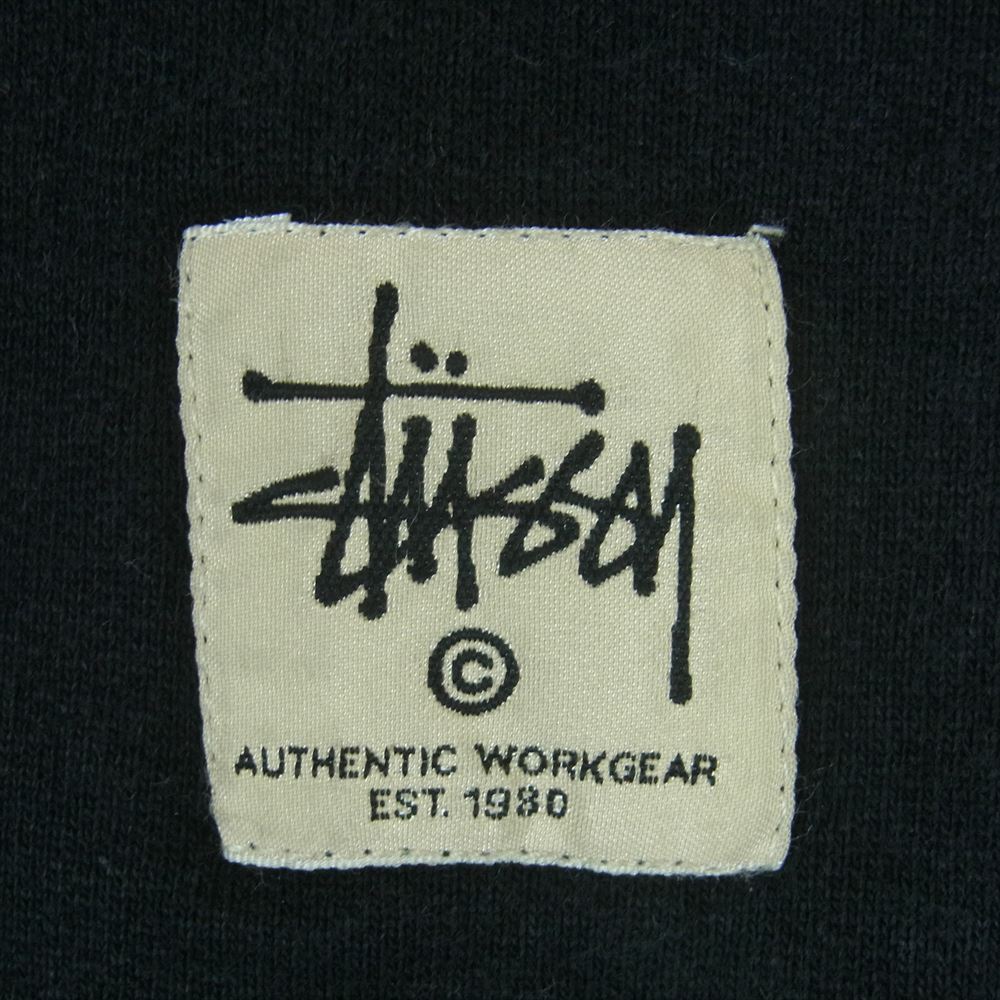 STUSSY ステューシー 116535 Contrast Stitch Label コントラスト ステッチ ラベル スウェット パンツ ブラック系 M【中古】