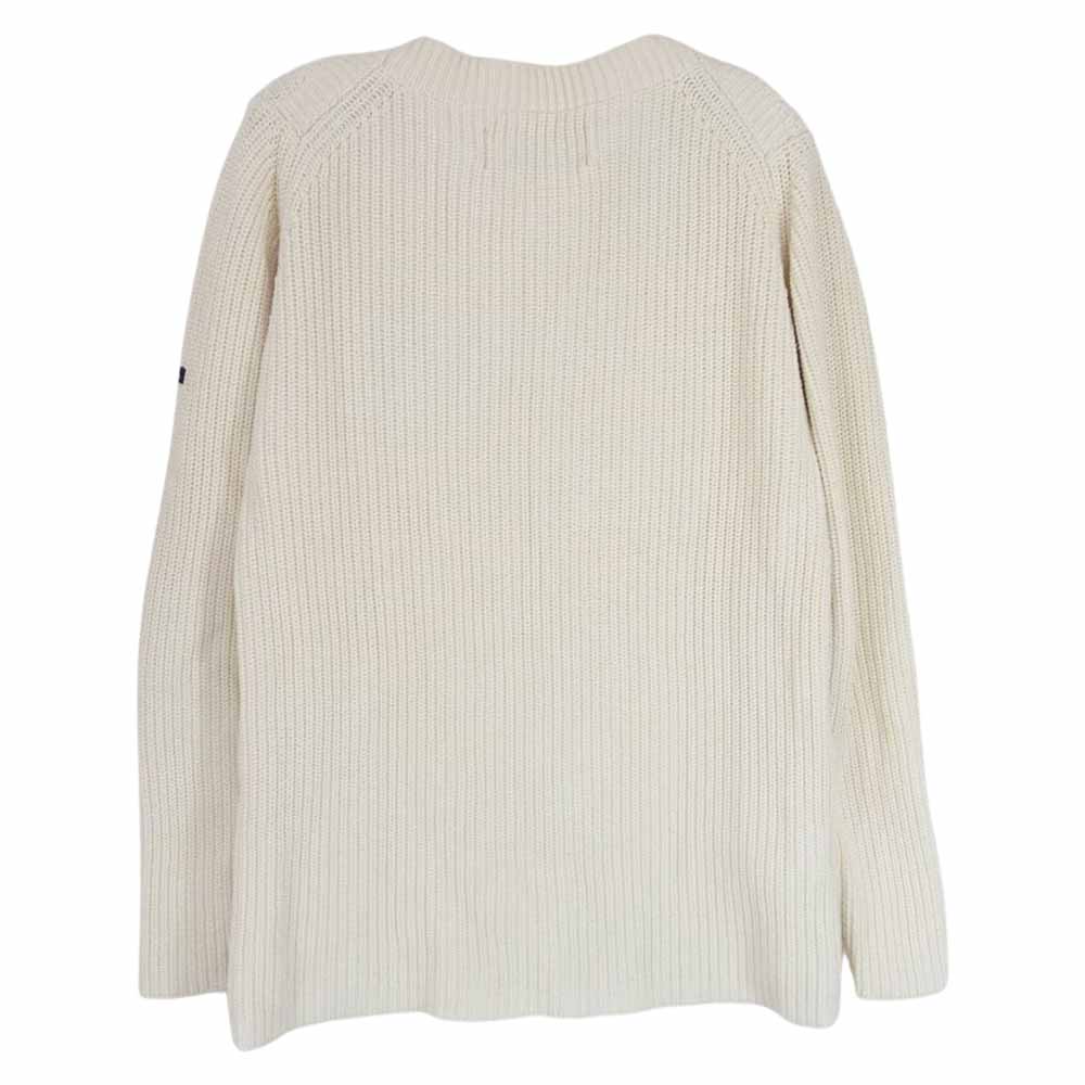 フィールズダルボー ワッペン付き コットン ニット セーター オフホワイト系 S【中古】