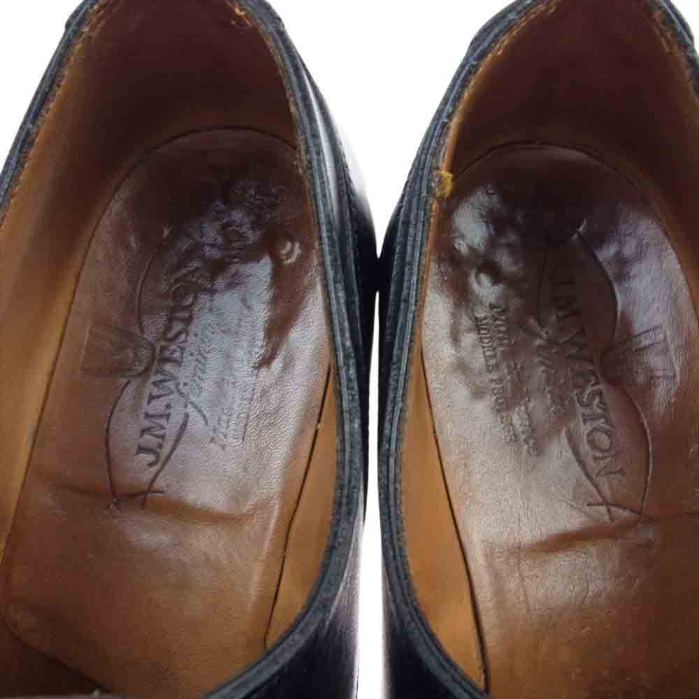 J.M WESTON ジェイエムウエストン 641-35 ゴルフ レザー ローファー シューズ ブラック系 4.5【中古】