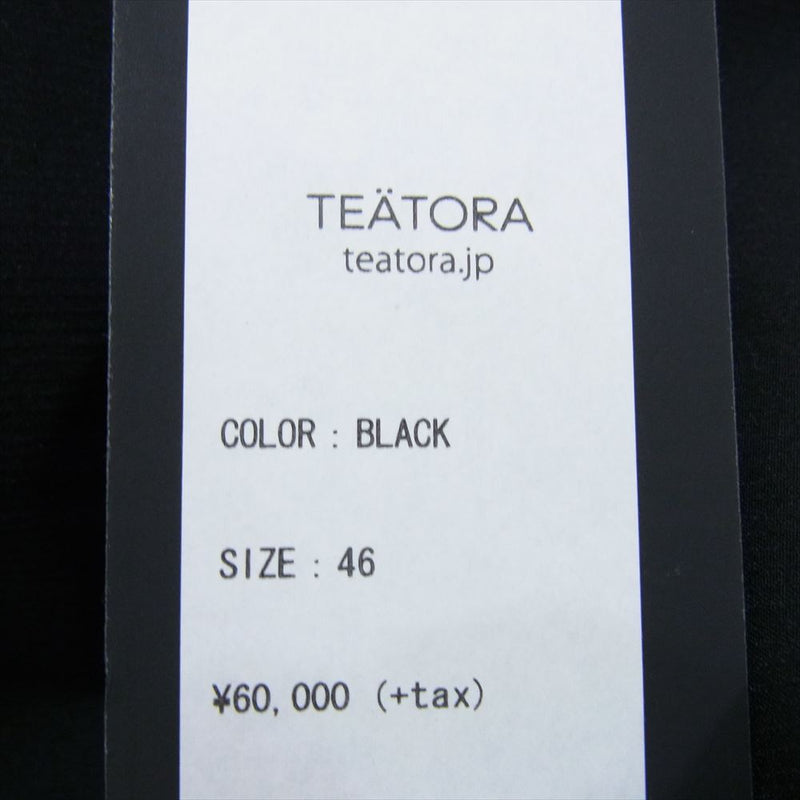 TEATORA テアトラ tt-204-SM wallet JKT Solomodule ウォレット ソロモジュール テーラード ジャケット ブラック系 46【新古品】【未使用】【中古】