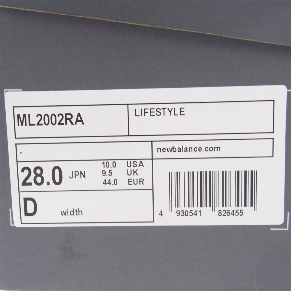 NEW BALANCE ニューバランス ML2002RA Gray グレー スエード メッシュ スニーカー グレー系 28cm【新古品】【未使用】【中古】