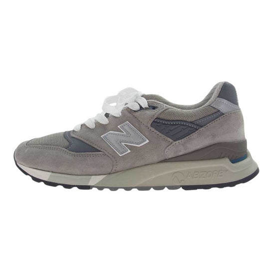 NEW BALANCE ニューバランス U998GR Gray グレー スエード メッシュ スニーカー グレー系 27.5cm【新古品】【未使用】【中古】
