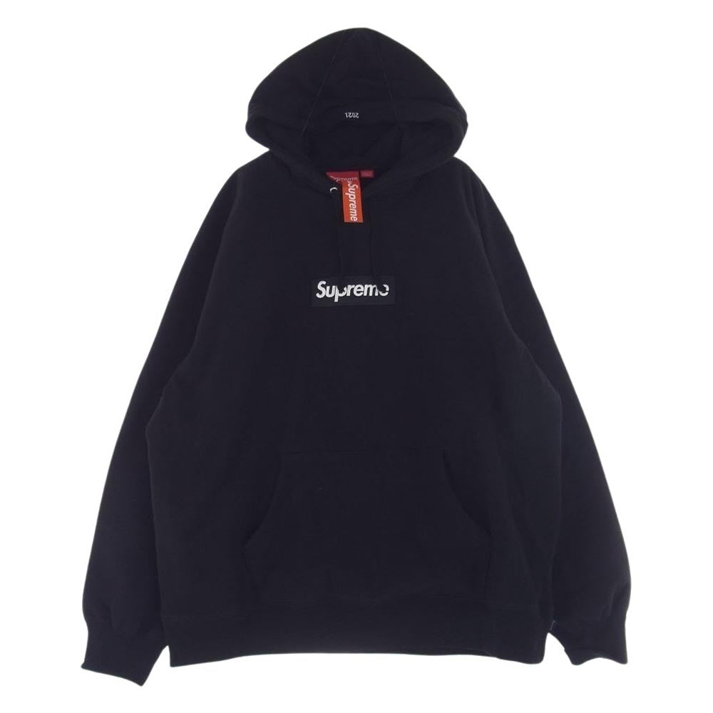 Supreme シュプリーム 21AW Box Logo Hooded Sweatshirt Black ボックスロゴ フーデット スウェット パーカー ブラック系 XL【極上美品】【中古】