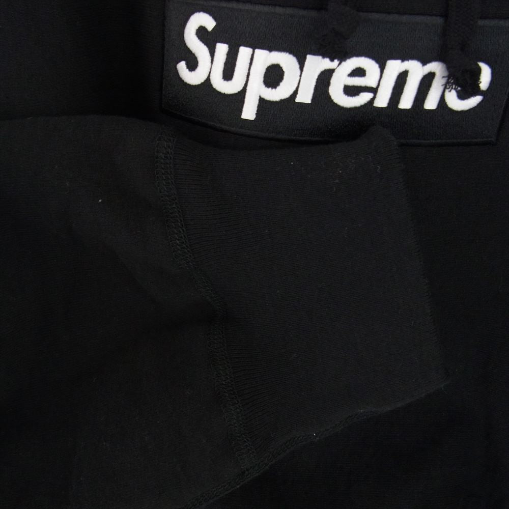 Supreme シュプリーム 21AW Box Logo Hooded Sweatshirt Black ボックスロゴ フーデット スウェット パーカー ブラック系 XL【極上美品】【中古】