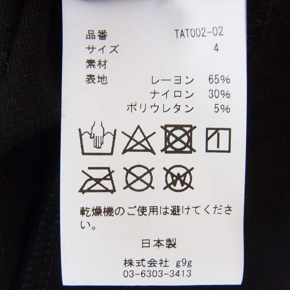 ターン エー TAT002-02 ビスコース ナイロン ハイストレッチ 度詰め ポンチ ドルマンスリーブ カットソー 半袖 Tシャツ ブラック系 4【中古】
