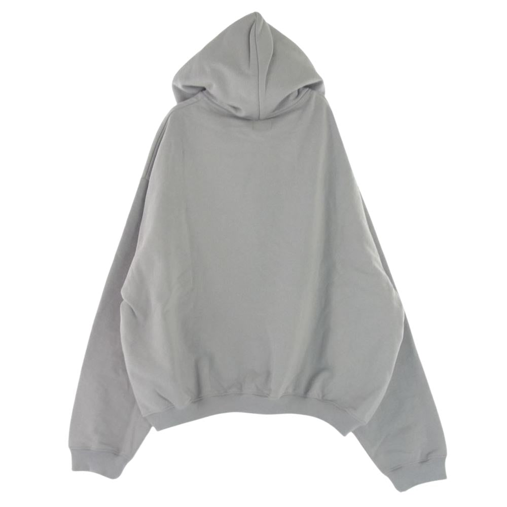 ブリック＆ウッド Script Logo Hoodie ロゴ刺繍 プルオーバー スウェット パーカー グレー系 L【中古】