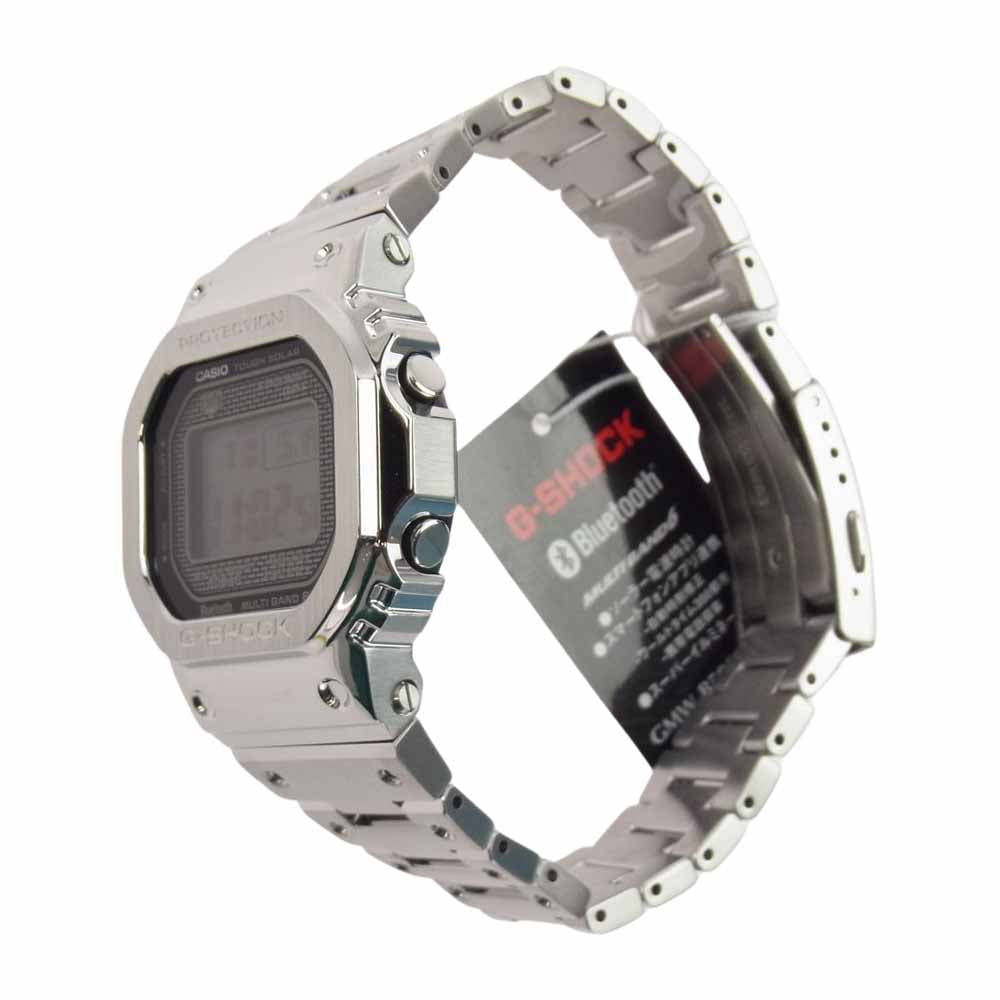 CASIO G-SHOCK カシオ ジーショック GMW-B5000D-1JF フルメタル ソーラー電波時計 Bluetooth 腕時計 ウォッチ シルバー系【新古品】【未使用】【中古】