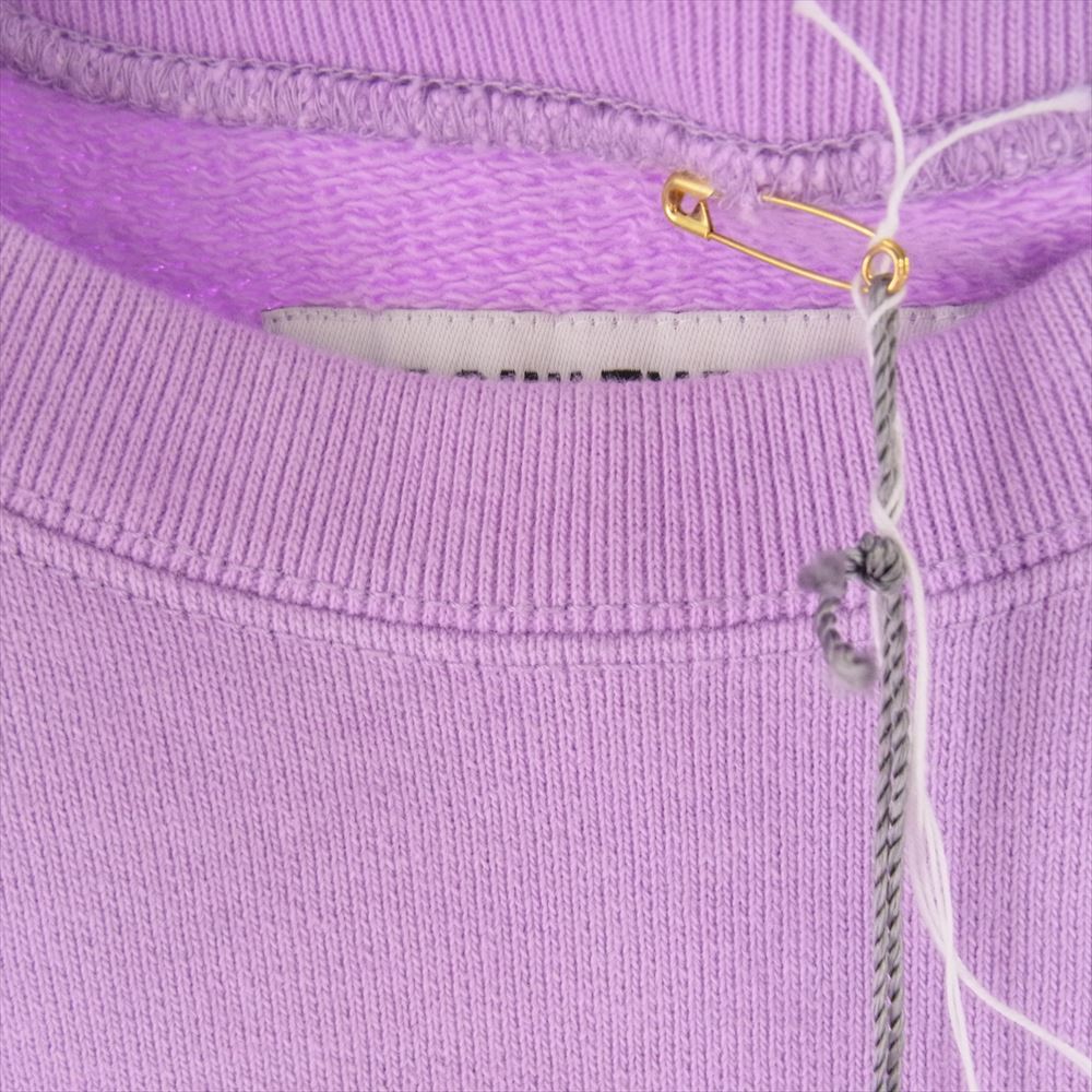 WACKO MARIA ワコマリア 22AW 22FW-WMC-SS07 WASHED HEAVY WEIGHT CREW NECK SWEAT SHIRT ウォッシュド ヘビー ウエイト クルーネック スウェット シャツ  パープル系 M【極上美品】【中古】