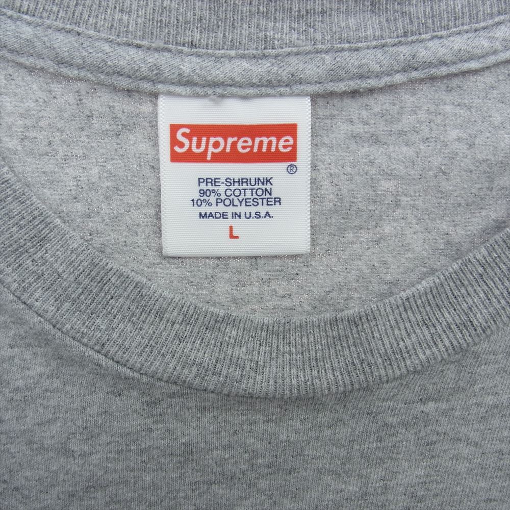 Supreme シュプリーム 22SS × ANTI HERO DOG TEE アンチヒーロー アンタイヒーロー ロゴ 半袖 クルーネック プリント 半袖 Tシャツ グレー系 L【中古】