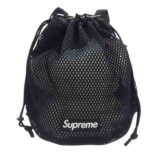 Supreme シュプリーム 23SS Mesh Small Backpack メッシュ スモール バックパック 巾着 リュック ブラック系【中古】
