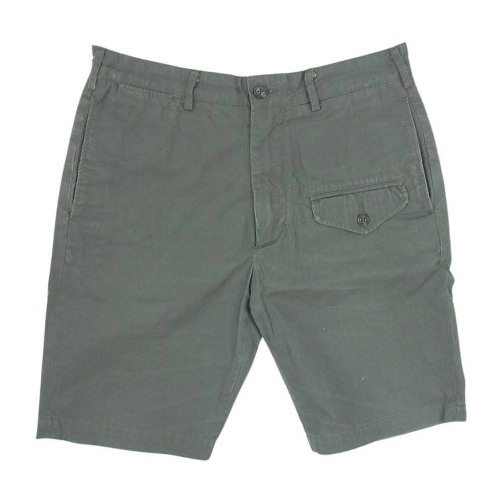 Engineered Garments エンジニアードガーメンツ GHURKA SHORT グルカ ショーツ フラップ ポケット ハーフ パンツ モスグリーン系 32【中古】