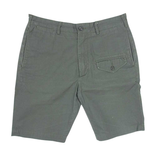 Engineered Garments エンジニアードガーメンツ GHURKA SHORT グルカ ショーツ フラップ ポケット ハーフ パンツ モスグリーン系 32【中古】