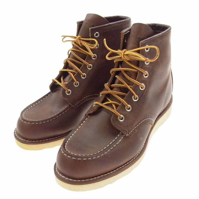 RED WING レッドウィング 8876 MOC TOE CLASSIC BOOTS カッパー・ラフアンドタフ モックトゥ クラシック ブーツ アイリッシュセッター ブラウン系 US8【極上美品】【中古】